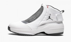 Nike Air Jordan 19 Retro Skor Herr Vita Grå | 738-IYVFLE