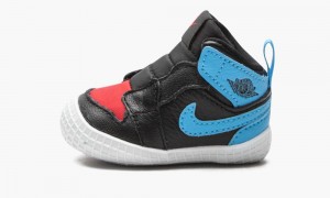 Nike Air Jordan 1 Crib Bootie 'UNC to Chicago' Skor Barn Svarta Mörkblå Röda | 073-OAKJQH
