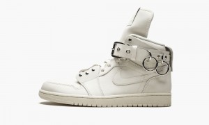 Nike Air Jordan 1 High 'COMME des Garçons - White' Skor Herr Vita | 280-FKITHC