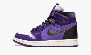 Nike Air Jordan 1 High Zoom CMFT 'Purple Lack' Skor Dam Lila Svarta | 927-OPNWKF