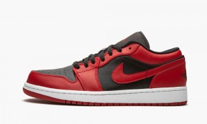 Nike Air Jordan 1 Low 'Reverse Bred' Skor Herr Svarta Röda Vita | 135-BFURAI