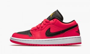 Nike Air Jordan 1 Low 'Siren Red' Skor Dam Röda Svarta Vita | 605-UTOCHV