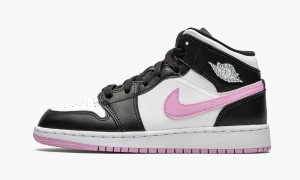 Nike Air Jordan 1 MID GS 'Arctic Pink' Skor Barn Vita Rosa Svarta | 246-GRDONM