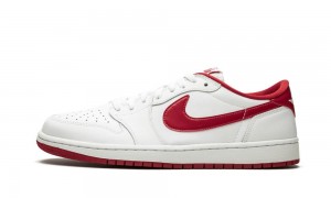 Nike Air Jordan 1 Retro Low OG 'White / Varsity Red' Skor Herr Vita Röda | 419-HSJKDE