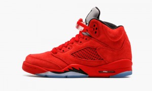 Nike Air Jordan 5 Retro BG 'Red Mocka' Skor Barn Röda Svarta | 614-KBECXV