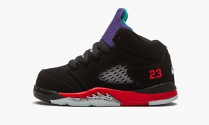 Nike Air Jordan 5 Retro TD 'Top 3' Skor Barn Svarta Röda Lila | 421-OGXSYL