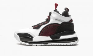 Nike Air Jordan AEROSPACE 720 'White / Black / Gym Red' Skor Herr Vita Röda Svarta Grå | 679-KCATHF