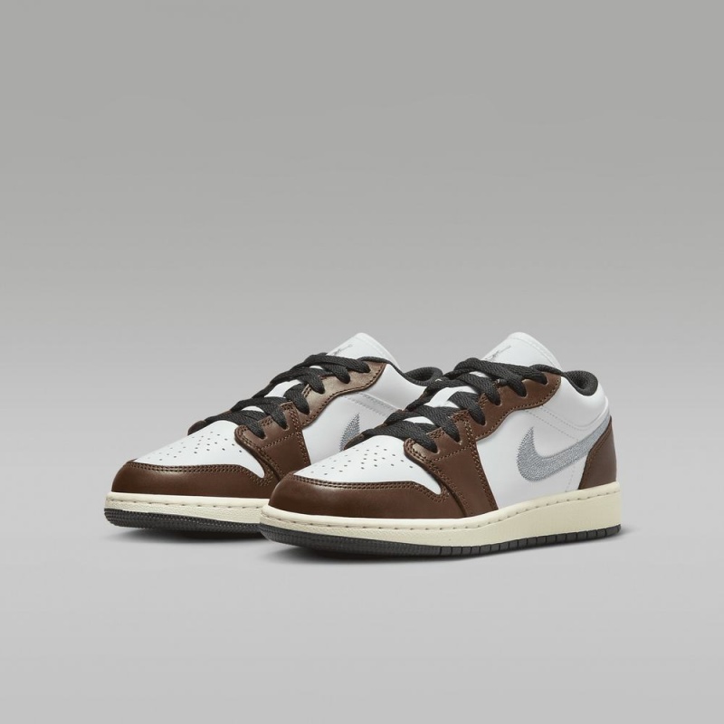 Nike Air Jordan 1 Low SE Skor Barn Vita Choklad | 183-KEHZWT