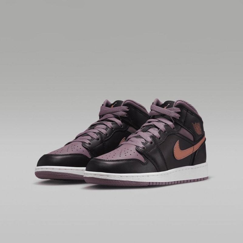 Nike Air Jordan 1 MID SE Skor Barn Lila | 945-DEUKSP