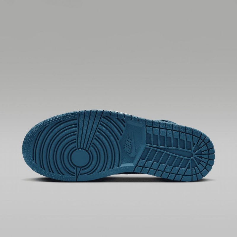 Nike Air Jordan 1 Mid Skor Dam Blå | 841-JVNUIE