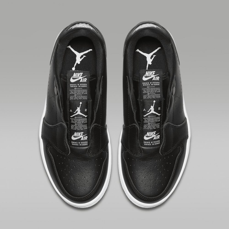 Nike Air Jordan 1 Retro Low Slip Skor Dam Svarta | 672-FUQDJZ