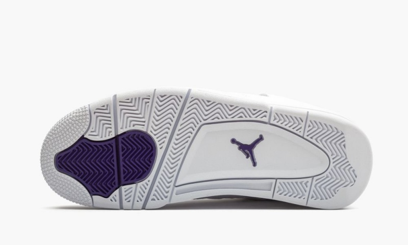 Nike Air Jordan 4 Retro 'Metallic Pack - Purple' Skor Herr Vita Metal Silver | 063-JLNYWH
