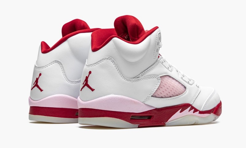 Nike Air Jordan 5 Retro GS 'Pink Foam' Skor Barn Vita Rosa Röda | 587-DORPJN