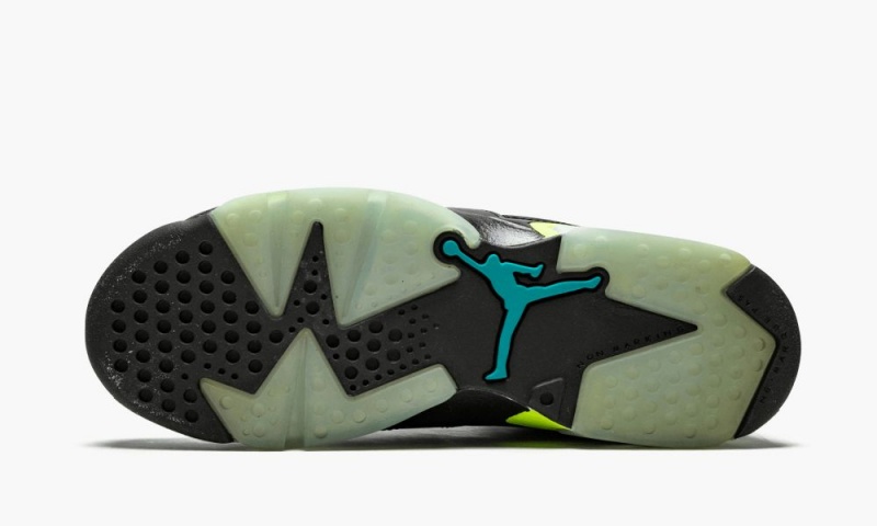Nike Air Jordan 6 Retro GG 'Turbo Green' Skor Barn Svarta Gröna | 674-RGTPQH