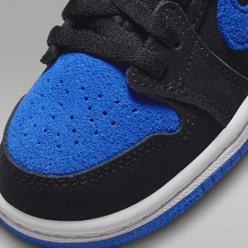 Nike Jordan 1 Retro High OG Skor Barn Svarta Vita Kungsblått Blå | 751-EFRBGM