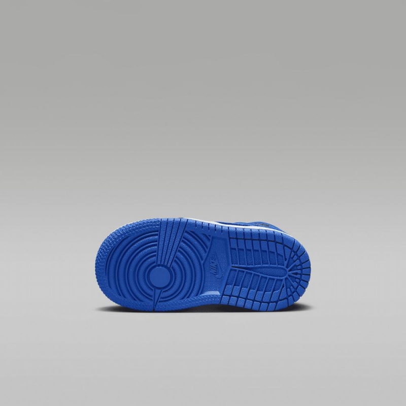 Nike Jordan 1 Retro High OG Skor Barn Svarta Vita Kungsblått Blå | 751-EFRBGM
